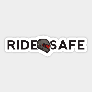 RIDE SAFE BLACK Sticker